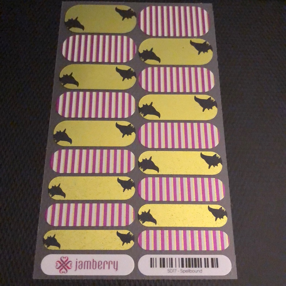 Jamberry full sheet, Halloween style “Spellbound”